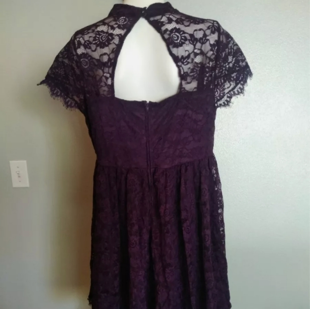 Torrid Plum Lace Dress Size 18